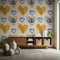 Warm-toned abstract hues forming a cozy, inviting wallpaper style.