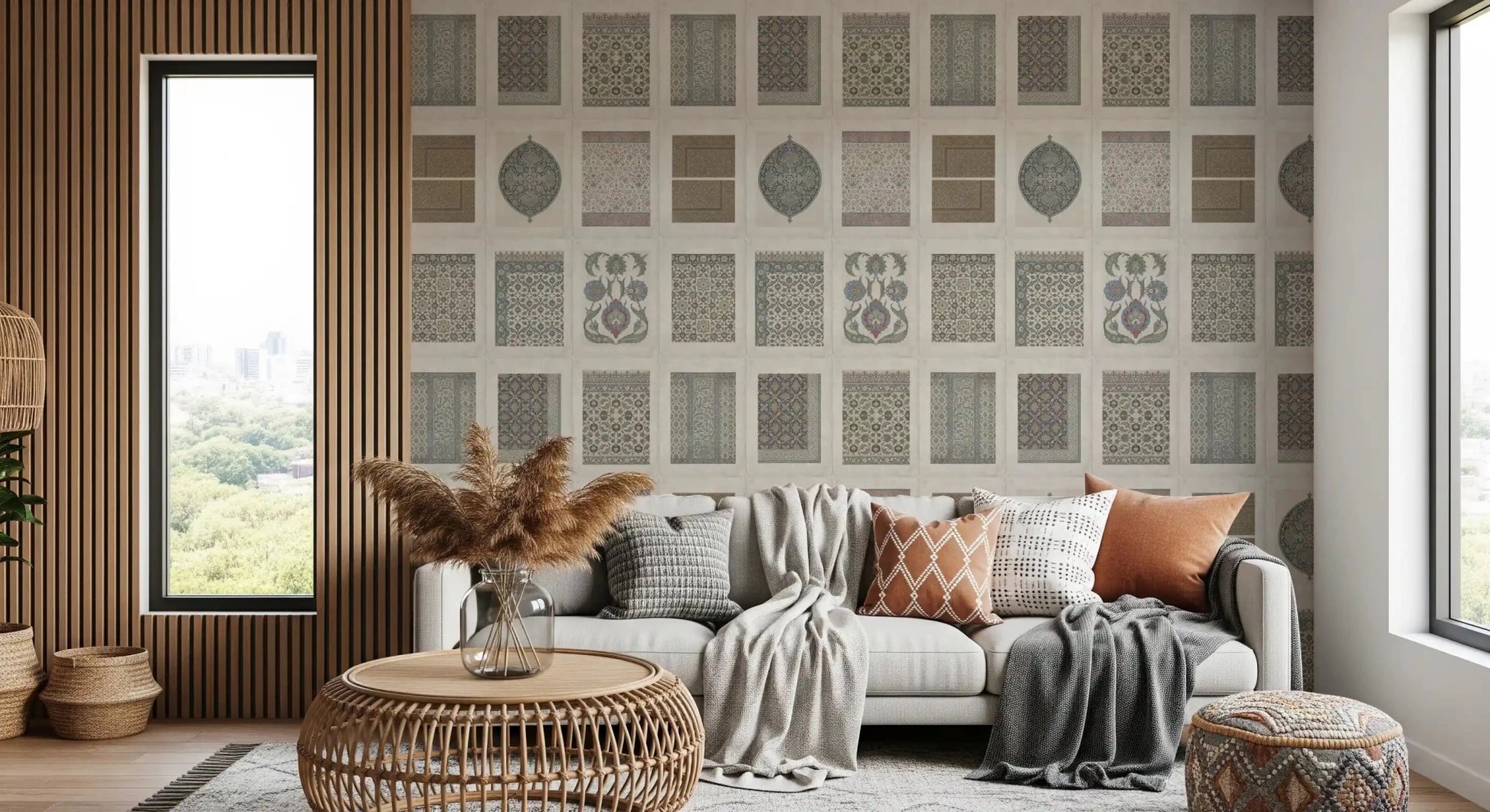 Traditional mosaic tile Heritage Pattern Gallery wall mural pattern