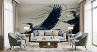 Heron Flight Wall Mural