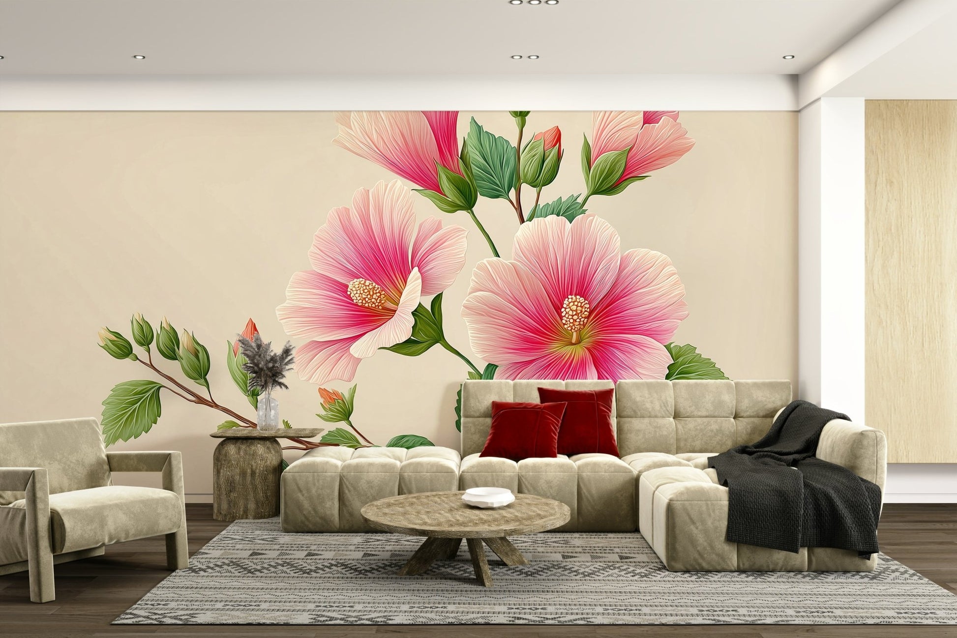tropical floral wallpaper

