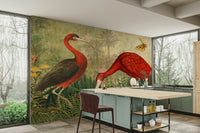 Serene foliage mural wallpaper

