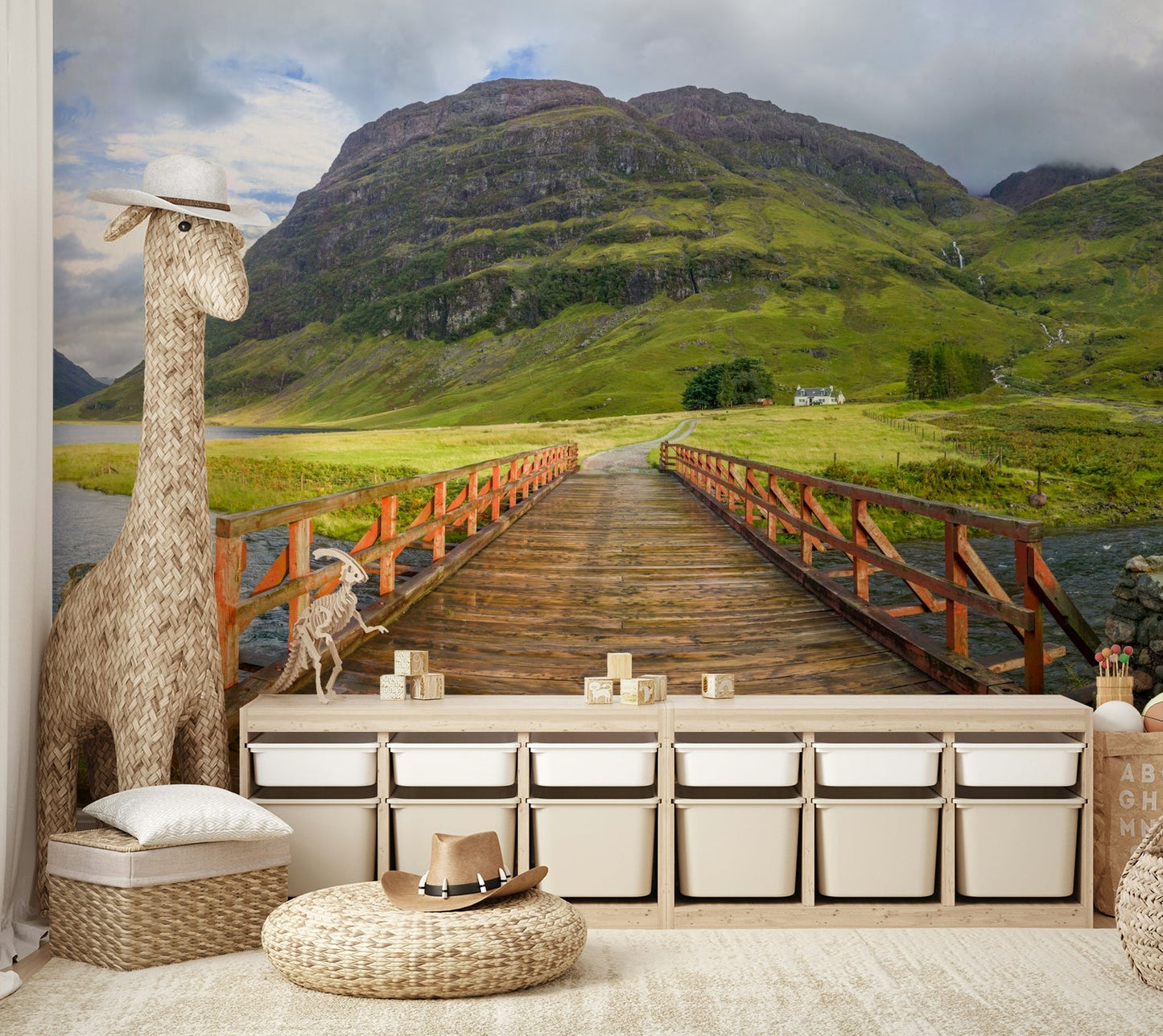 Rustic highland path wallpaper

