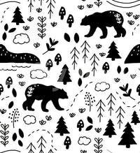 Fresh, outdoor hiking wallpaper for a rustic home look.

