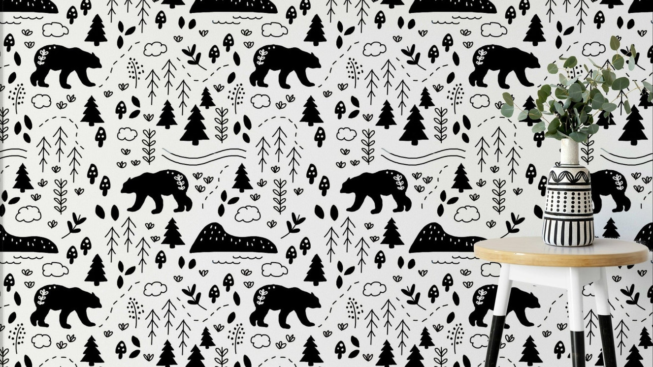 Hiking Country Wallpaper with scenic mountain landscape.

