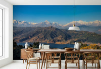 Nature view Himalayan Vista for walls, panoramic high-altitude mountain range.