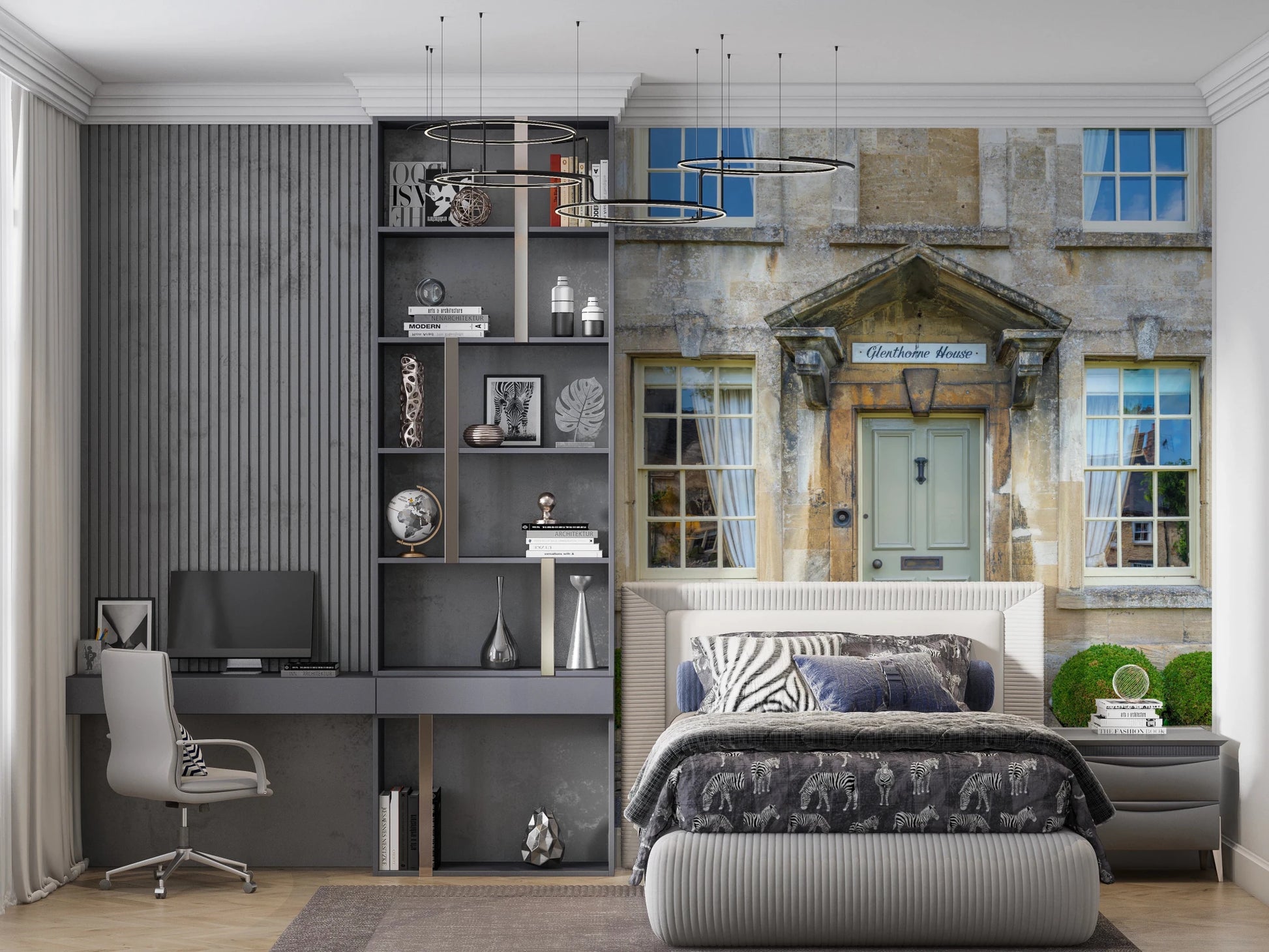 Historic Stone Home Wall Mural