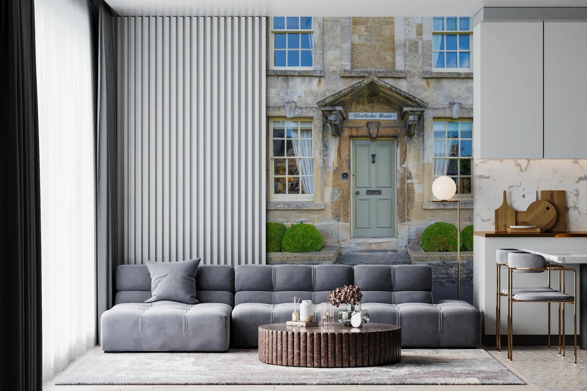 Historic Stone Home Wall Mural