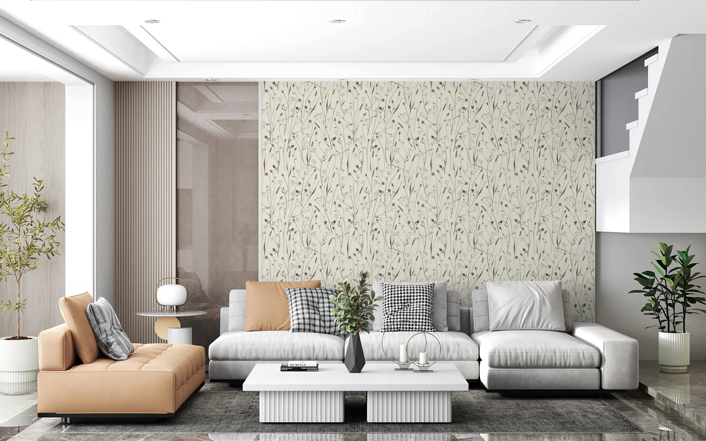 Homeland Floral Muted Wallpaper⁠