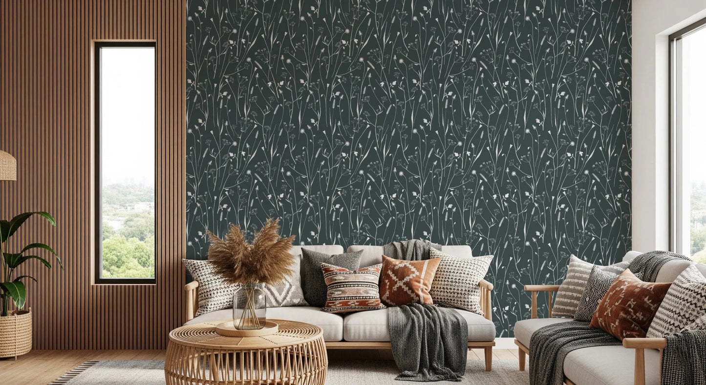 Homeland Floral Outer Space Wallpaper⁠