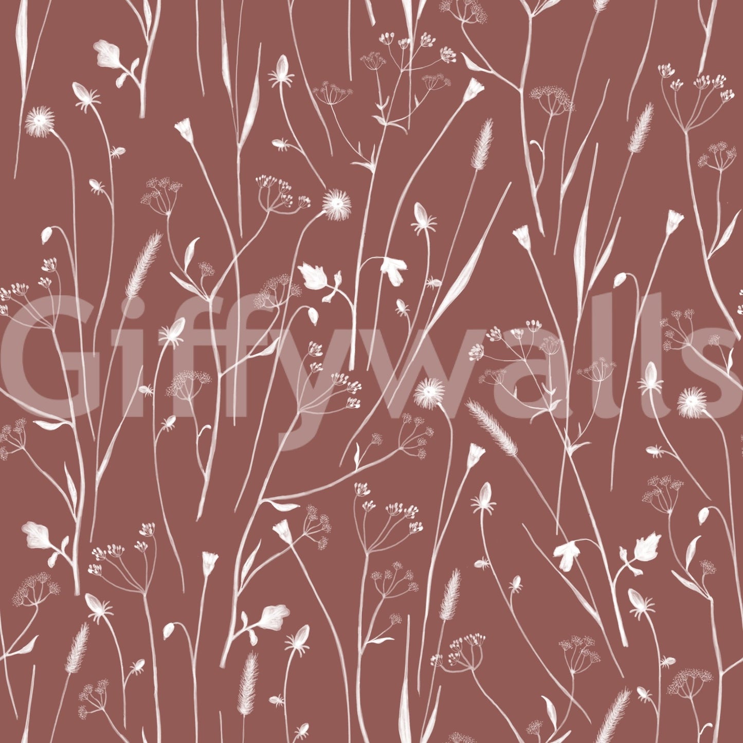 Homeland Floral Terracotta Wallpaper⁠