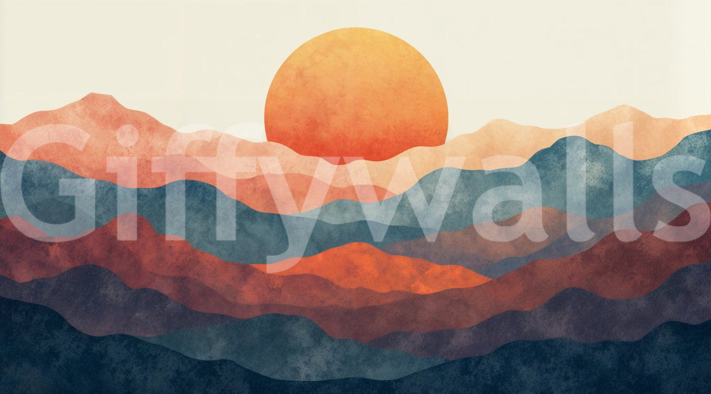 A detail of the warm tones in the sky and ground.