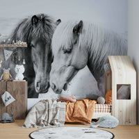 Horse and love-themed mural for animal lovers

