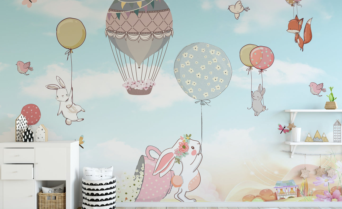 Animated Cartoon Kids Room Wallpaper Mural - Giffywalls