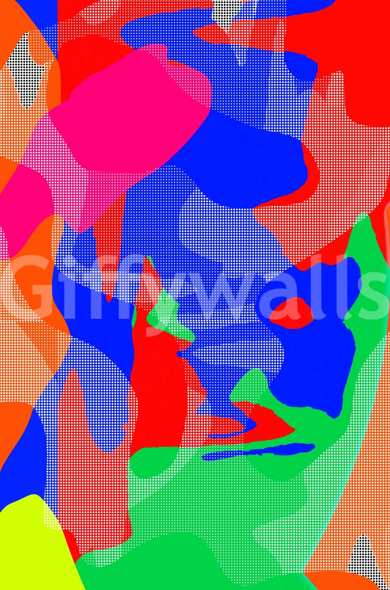 Hot Dots Wall Mural