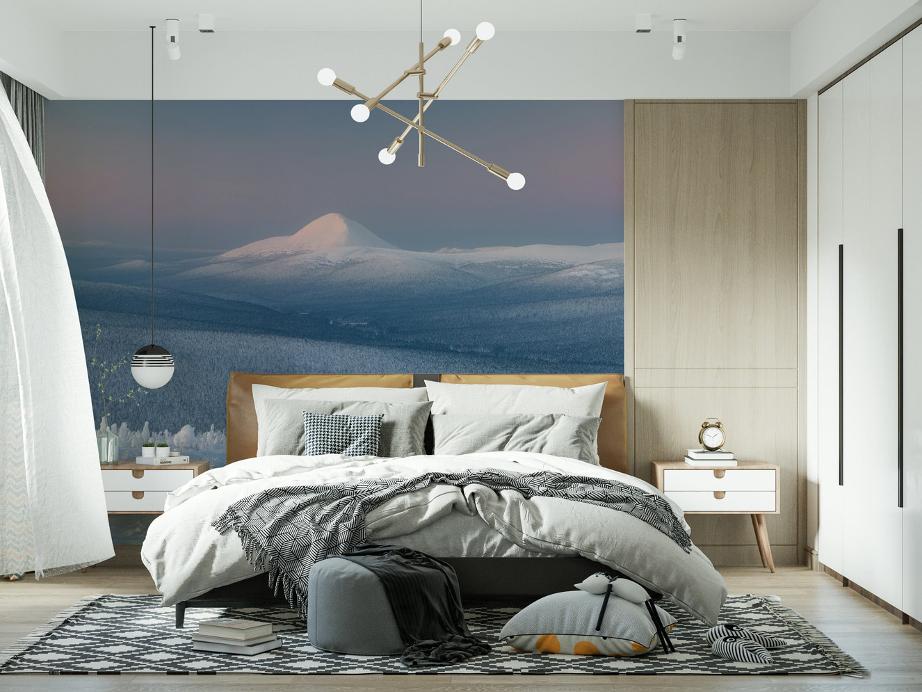 Icy Mountain Dreams Wall Mural -2315699