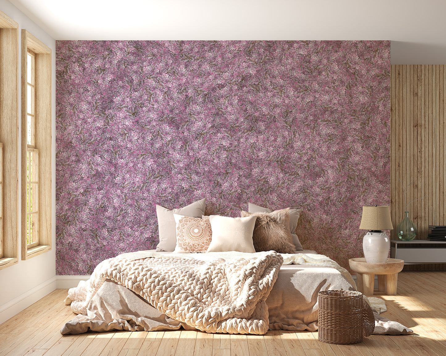 Lavender Bliss Mural Wallpaper - Giffywalls