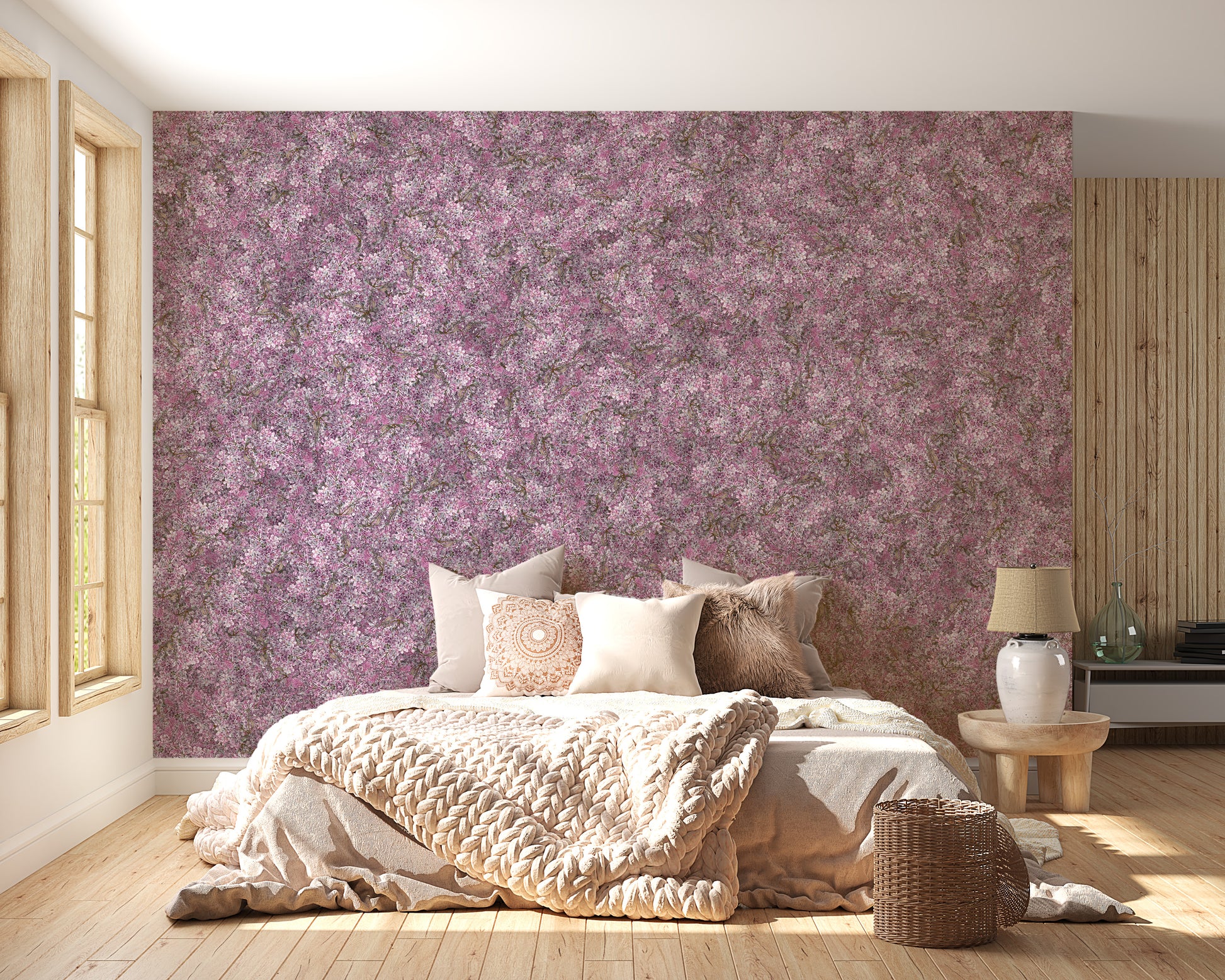 Lavender Bliss Mural Wallpaper - Giffywalls