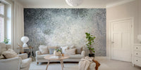 A peaceful abstract motion mural on decorative wallpaper.

