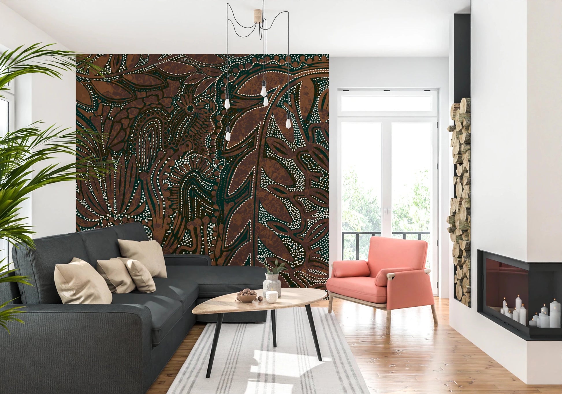 Indigenous Forest Wall Mural