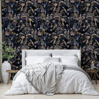 High-quality image of the golden ornament wallpaper

