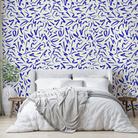 Artistic line pattern wallcovering

