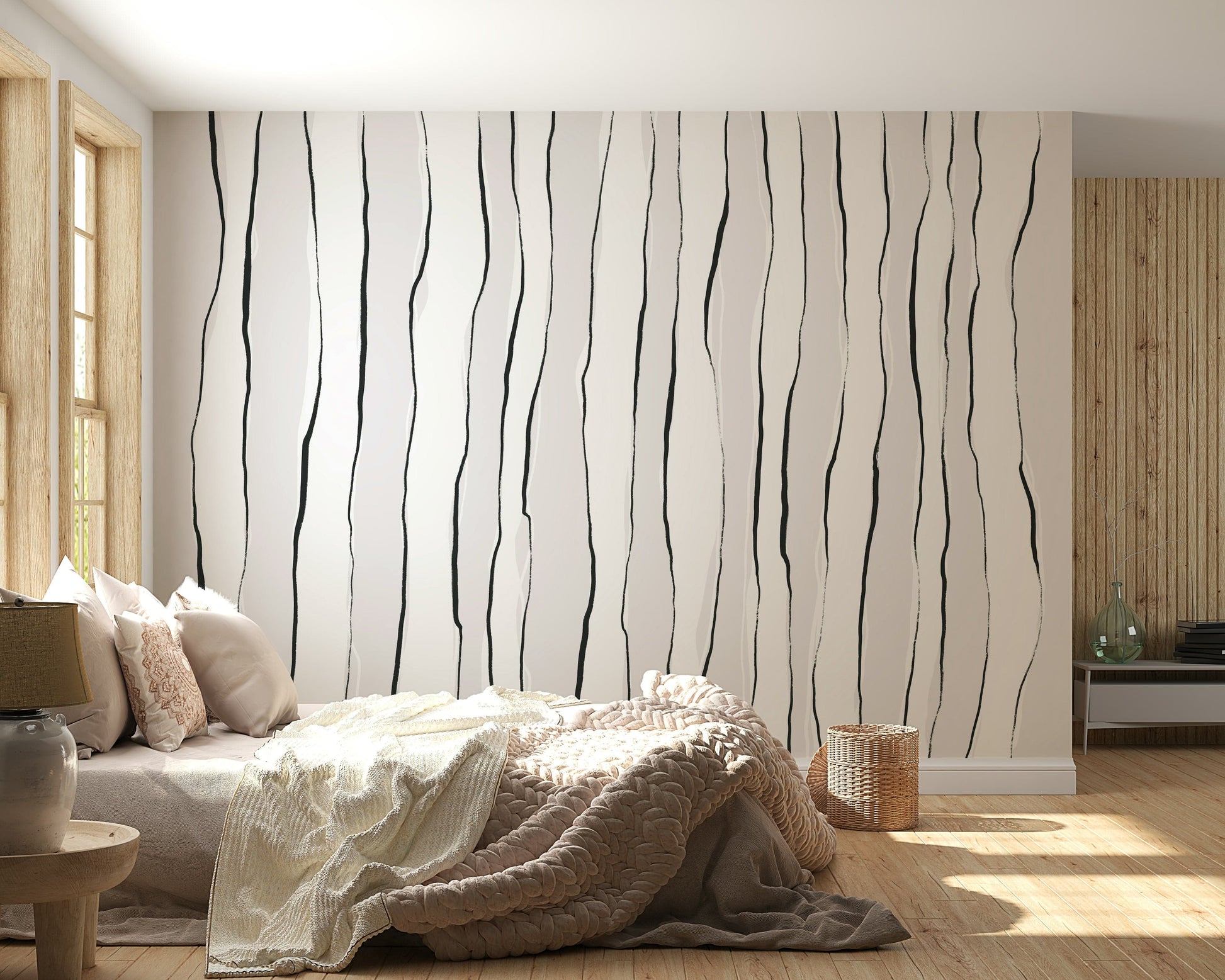 A classic abstract design wallpaper for walls.