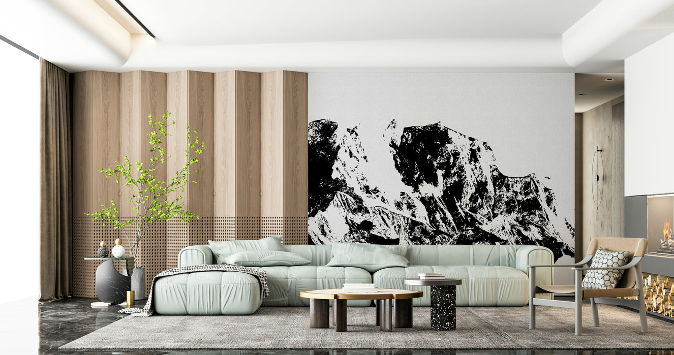 Ink Mountain Ascent Wall Mural -2594673