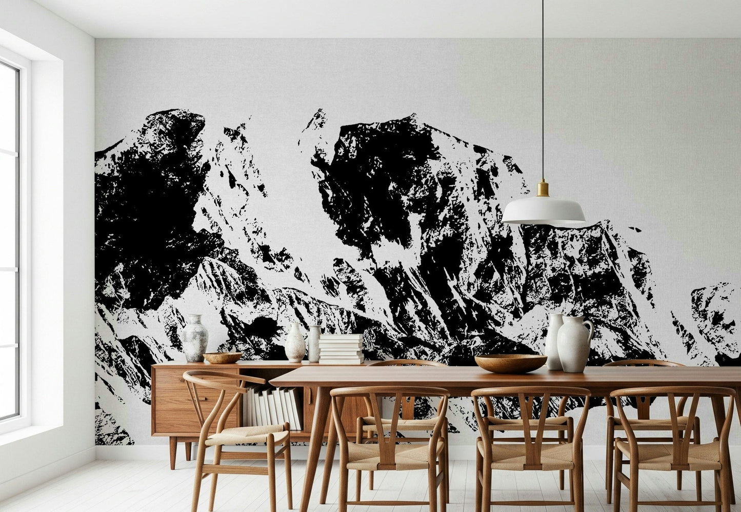Ink Mountain Ascent Wall Mural -2594673