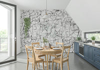 A classic abstract design wallpaper for walls.