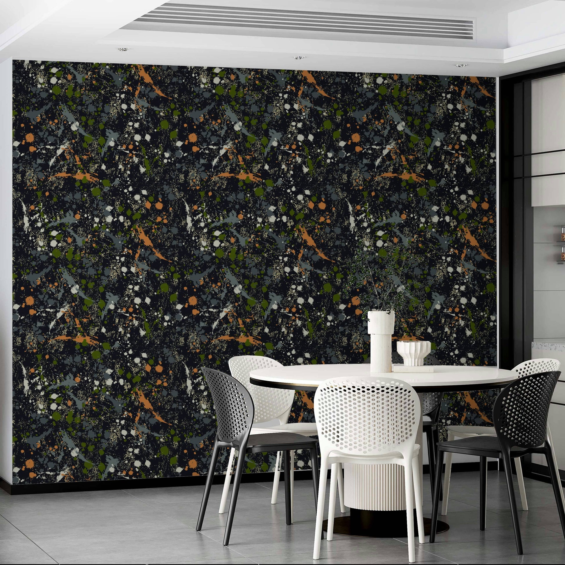 Ink Splatter modern wallpaper for walls

