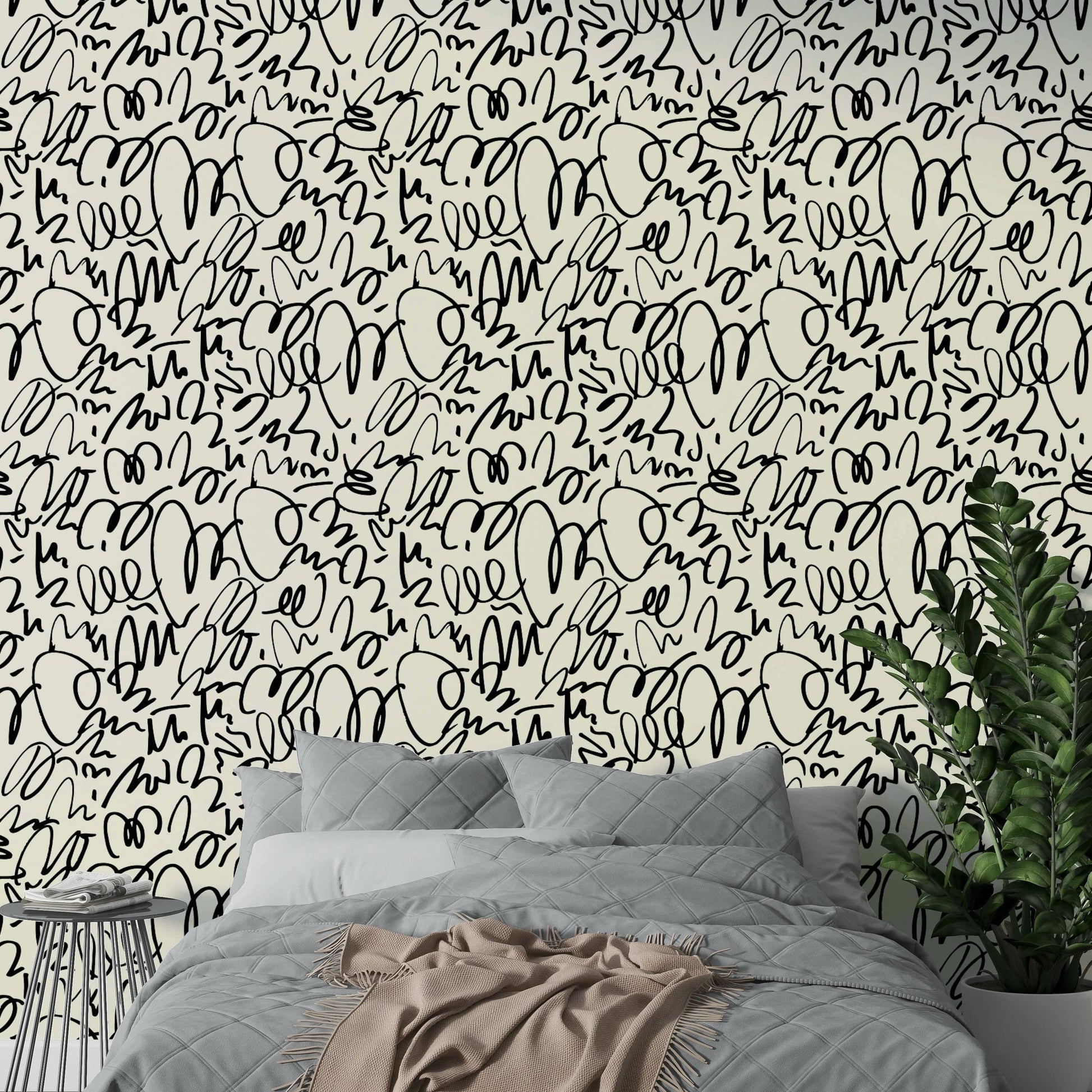 Free Marker artistic wall mural

