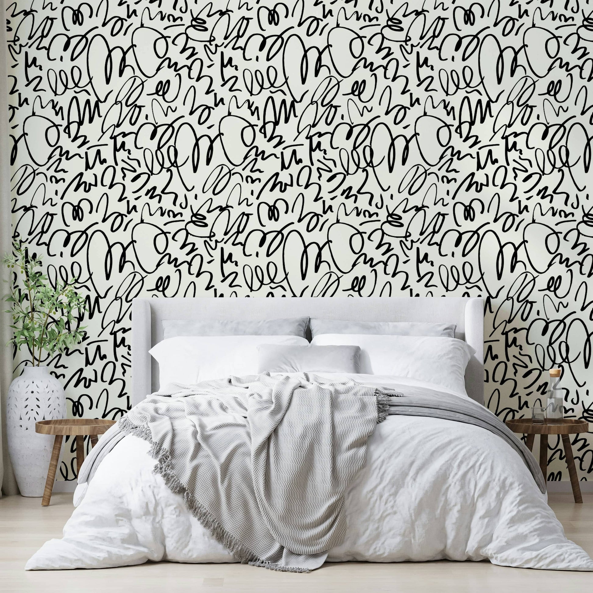 Free Marker simple mural wallpaper

