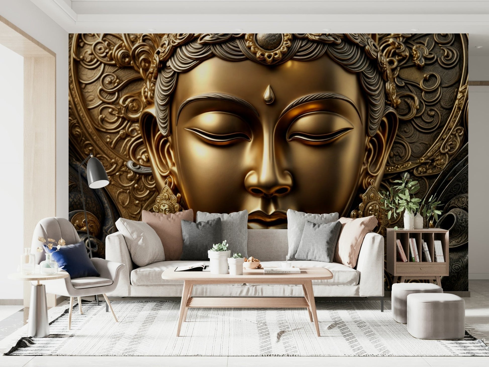 The composition is simple and balanced, creating a sense of harmony.
