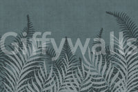 Atmospheric Into The Jungle wallpaper, detailed leaf structure, unique wall decor.