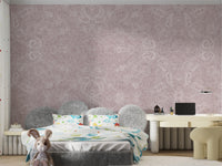 Abstract mauve wallpaper with chaotic line patterns