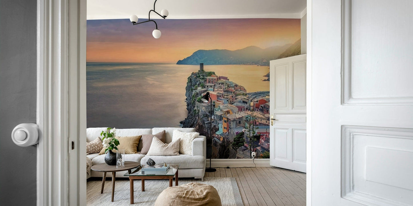 Cliffside Village Dream Wall Mural