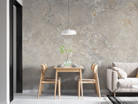 Chic ivory wallpaper with marble pattern