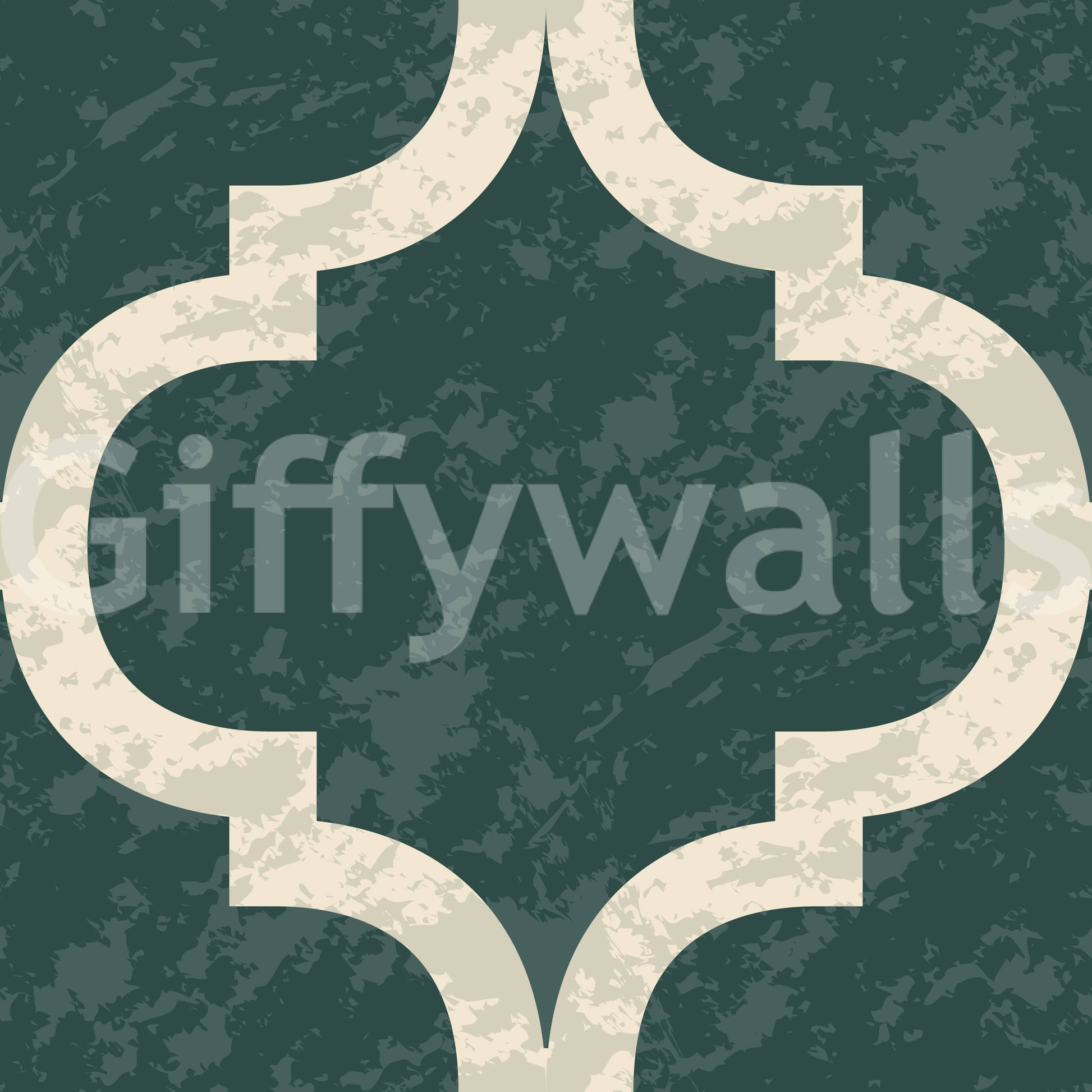 Textured-look ivy green trellis wallpaper for cozy interiors
