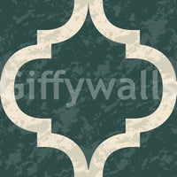 Textured-look ivy green trellis wallpaper for cozy interiors