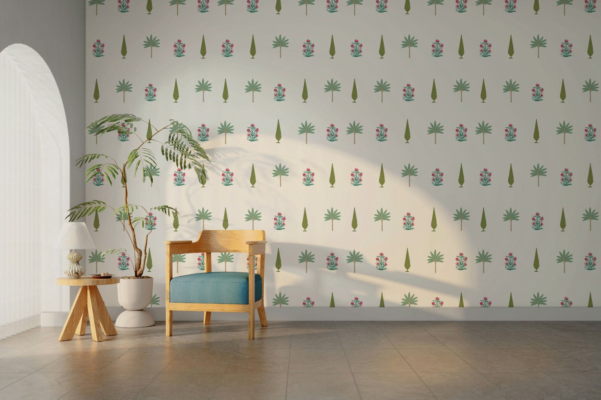 The design features a repeating pattern inspired by Jaipur's art.

