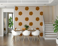A high-quality serene flower wall mural for walls.