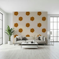 An artistic nature inspired mural for home decor.