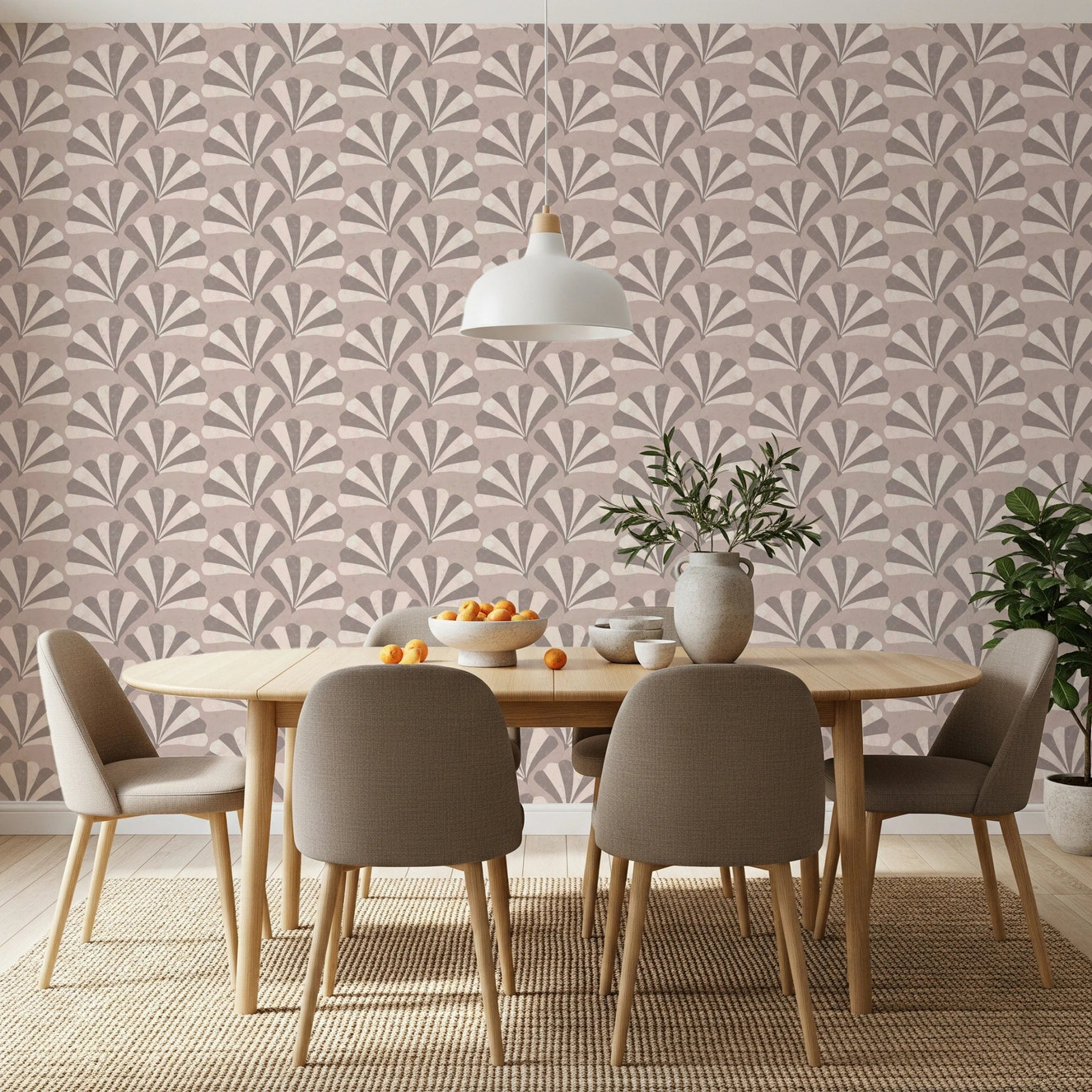 JAPANDI GINKO LEAF DANCE Wallpaper⁠