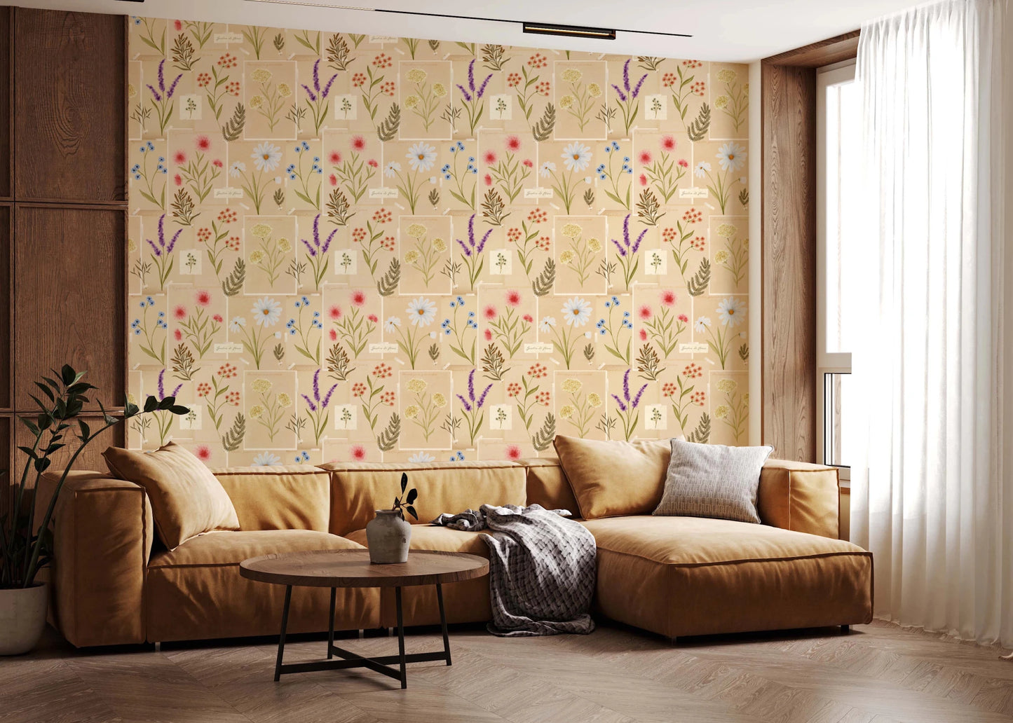 Jardin des Fleurs Collage Wallpaper⁠