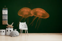 A contemplative marine life wallpaper mural for a feature wall.

