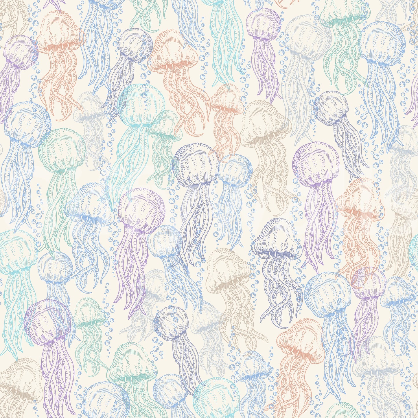 Jellyfish Doodles Wallpaper⁠