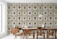 Jeweled Elegance wall mural adding a refined look to a formal dining room
