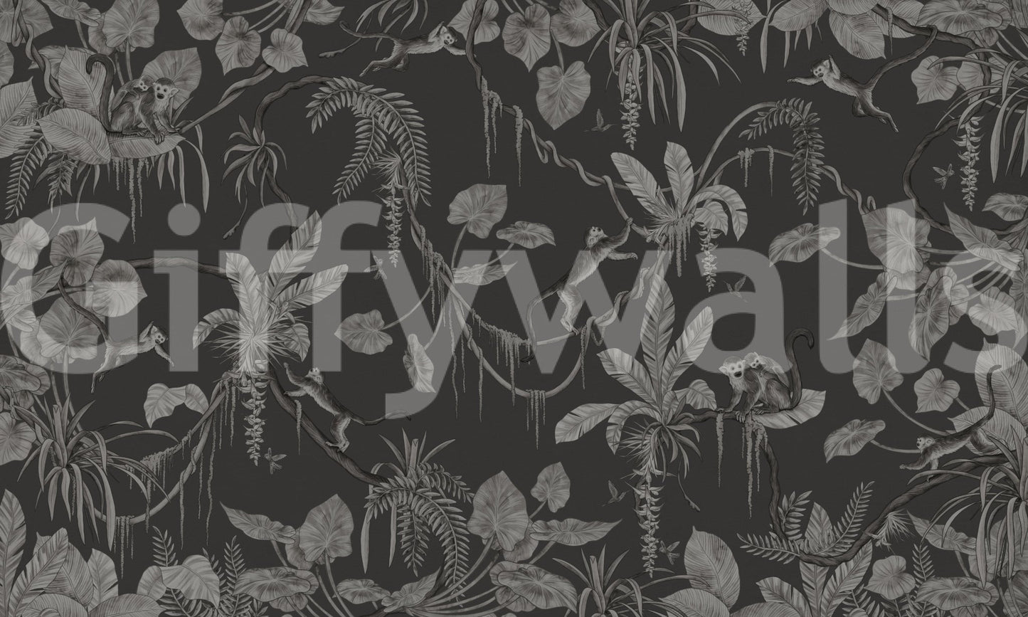 Jungle Nightfall Wall Mural