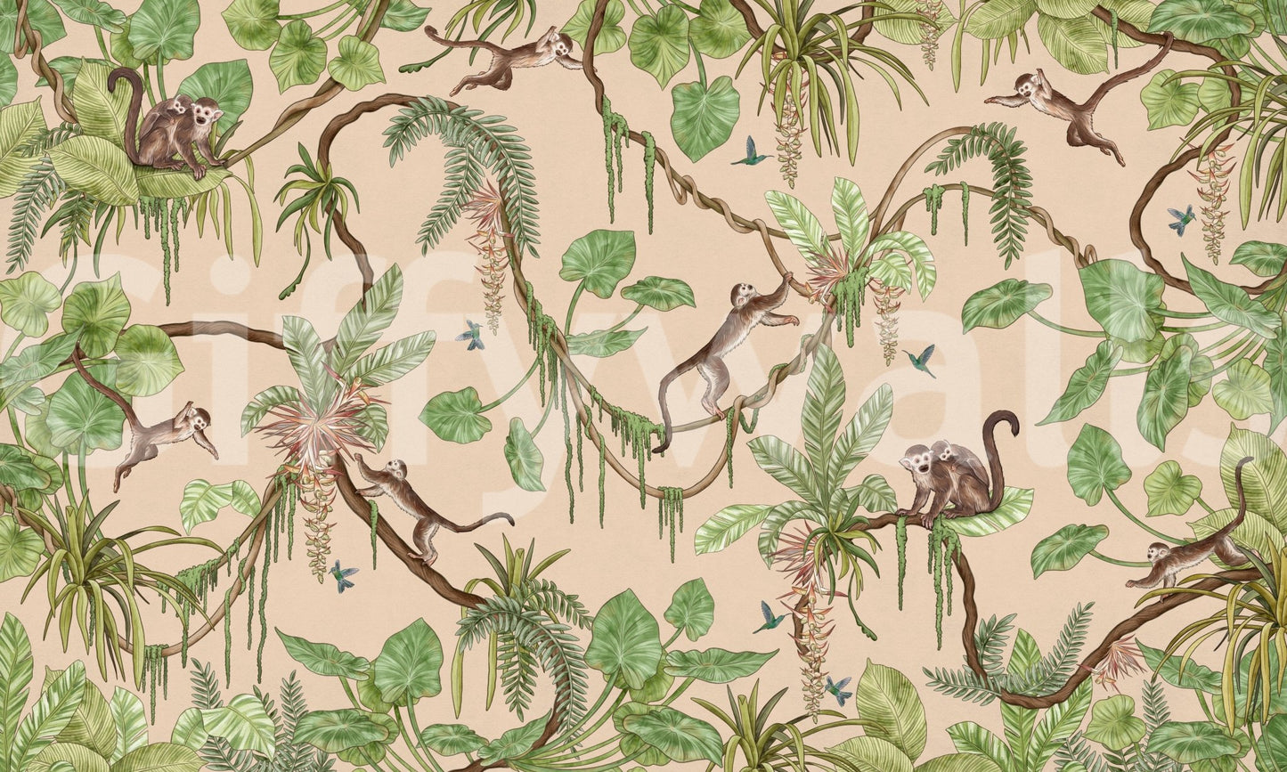 Jungle Playtime Wall Mural
