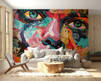 Wall decor evoking contemporary design.

